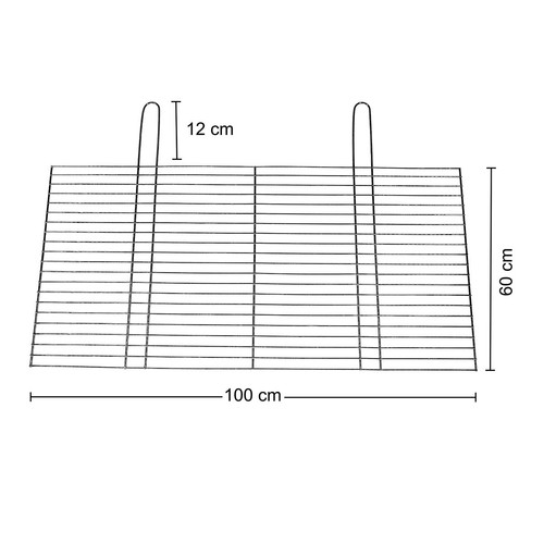 Barbecue 100x60 grille - cm,